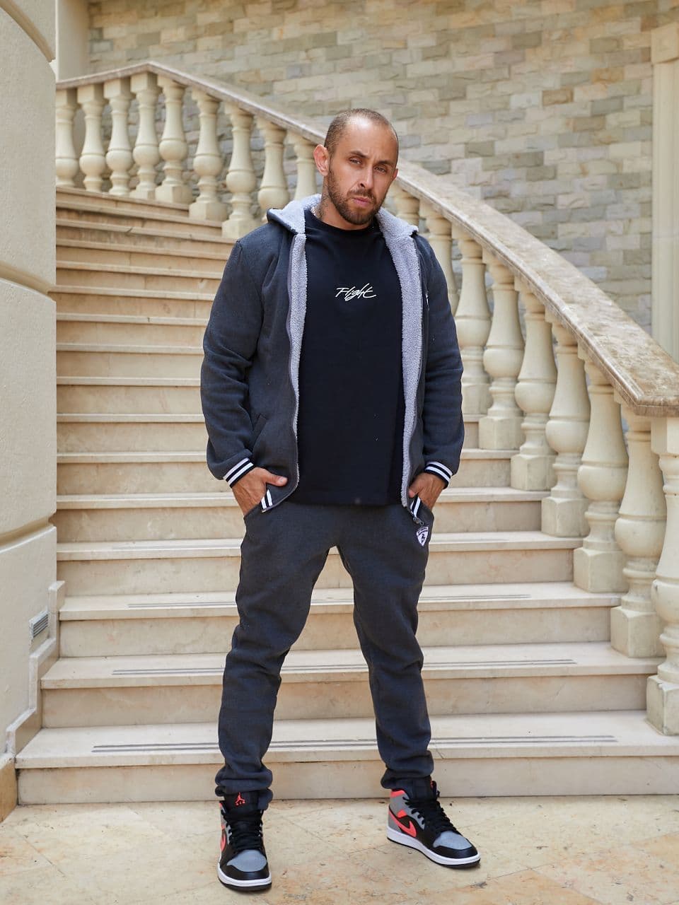Чоловічий теплий спортивний костюм колір темно-синій