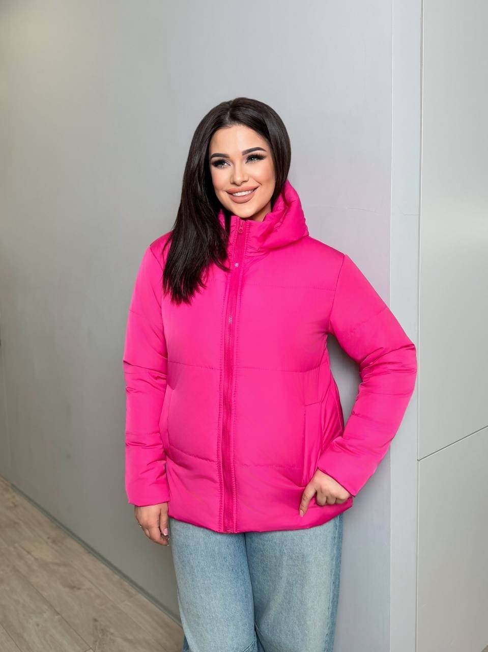 Жіноча демісезонна куртка Канада кольору морської хвилі