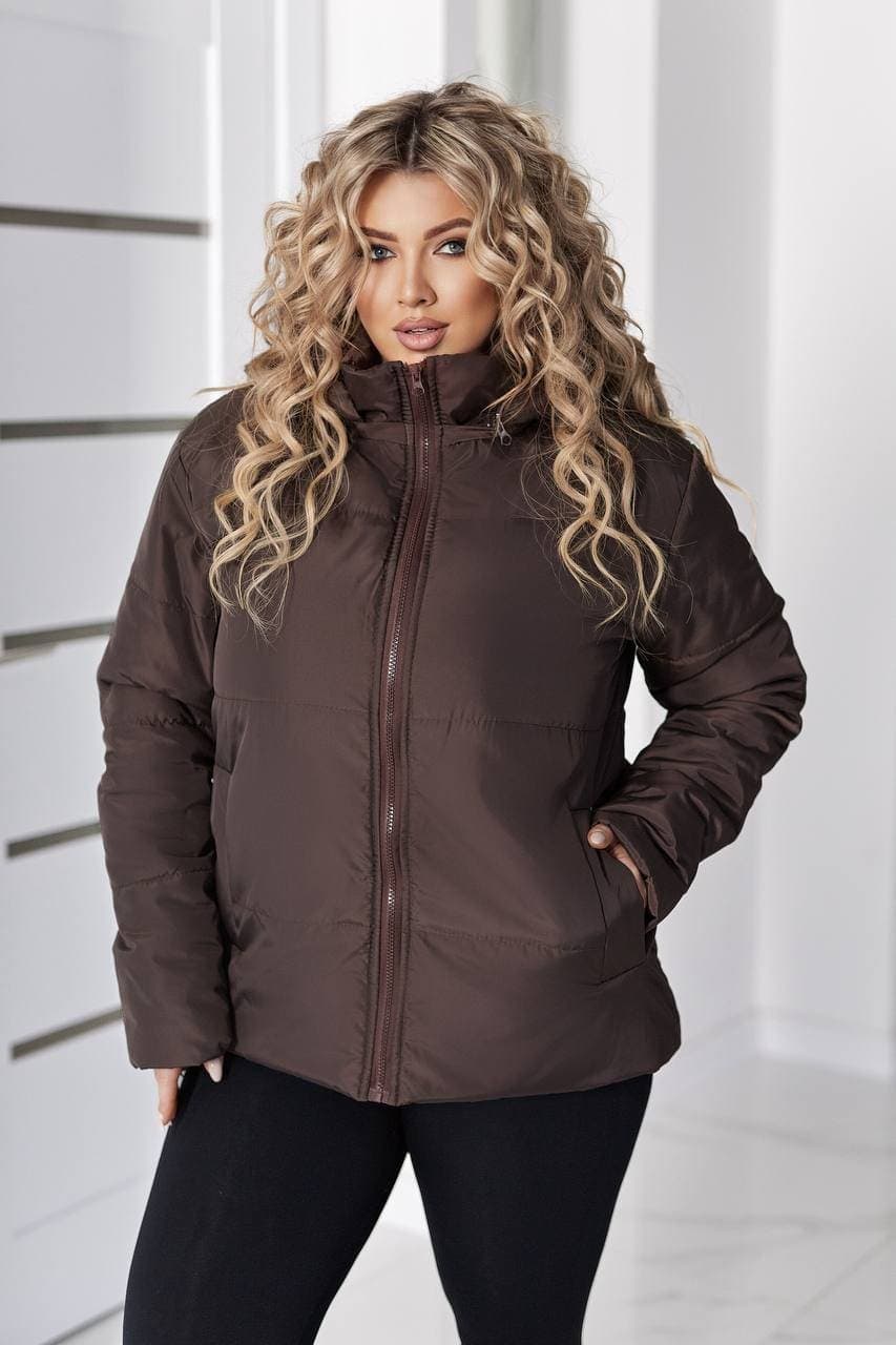 Жіноча демісезонна куртка Канада кольору морської хвилі