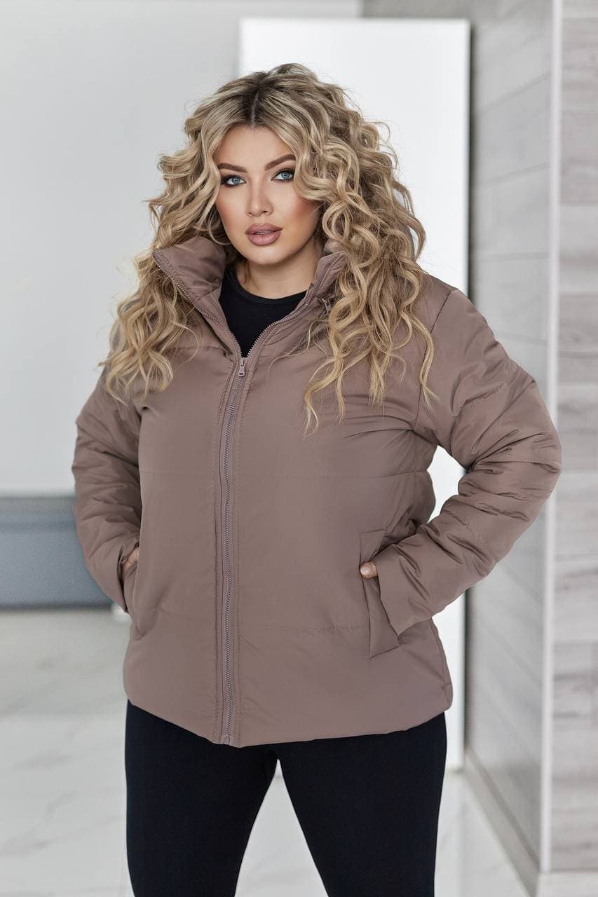 Жіноча демісезонна куртка Канада кольору морської хвилі